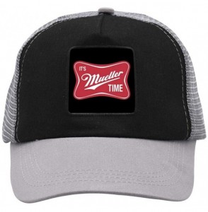 Baseball Caps It's Mueller Time Base-Ball Cap & Hat for Men or Women - Gray - CS18SCL6HHA