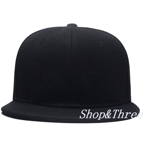 Baseball Caps Custom Embroidered Baseball Cap Personalized Snapback Mesh Hat Trucker Dad Hat - Hiphop Black-1 - C618HLILKQM