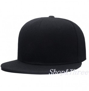 Baseball Caps Custom Embroidered Baseball Cap Personalized Snapback Mesh Hat Trucker Dad Hat - Hiphop Black-1 - C618HLILKQM
