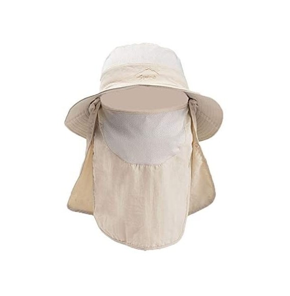 Sun Hats Outdoor Summer Sun Hat- Fashion UV Protection Wide Brim Bucket Hat for Women Men Neck Face Hiking Traveling - CQ196G...