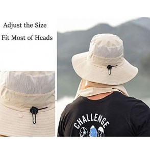 Sun Hats Outdoor Summer Sun Hat- Fashion UV Protection Wide Brim Bucket Hat for Women Men Neck Face Hiking Traveling - CQ196G...