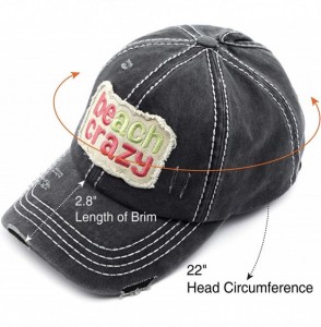 Baseball Caps Exclusives Hatsandscarf Washed Distressed Cotton Denim Ponytail Hat Adjustable Baseball Cap (BT-761) - CY18RIASXEA