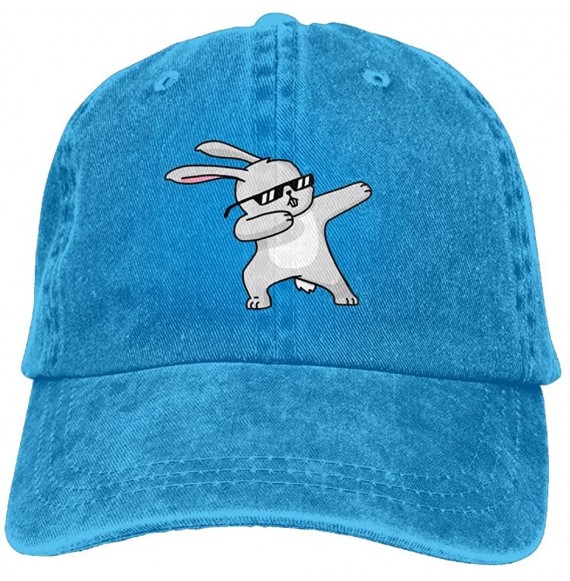 Baseball Caps Cowboy Hat Cap For Men Women Dabbing Easter Bunny - Royalblue - CW18CEKQ70L