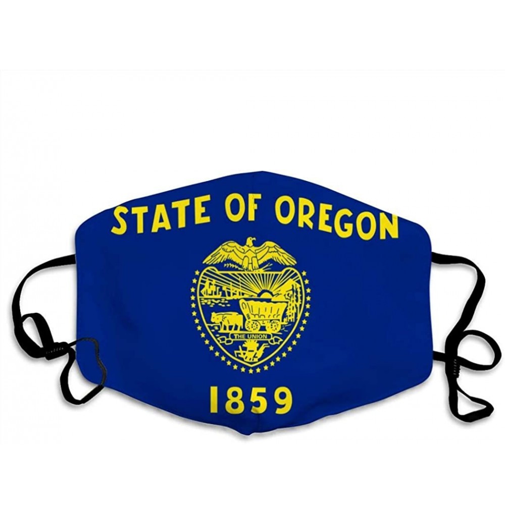 Balaclavas Utah State Flag Repeated Use Dustproof Breathable Nose Cover and Face Cover - Black15 - CQ198N2KI75