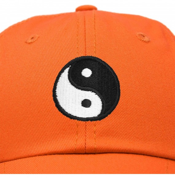 Baseball Caps Ying Yang Dad Hat Baseball Cap Zen Peace Balance Philosophy - Orange - CG18XI8QT0M