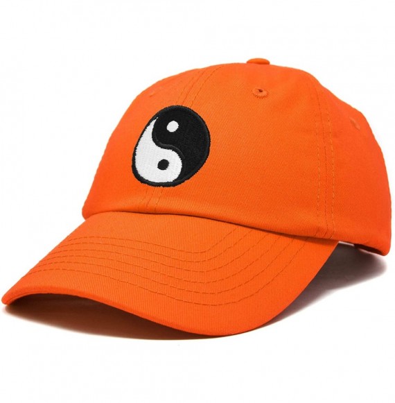 Baseball Caps Ying Yang Dad Hat Baseball Cap Zen Peace Balance Philosophy - Orange - CG18XI8QT0M