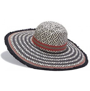 Sun Hats Women's Wide Brim Straw Hat Bohemia Style Beach Vacation Sun hat - CM18DZON7N6