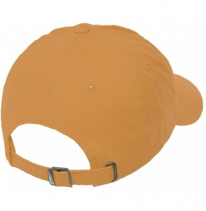 Baseball Caps Custom Low Profile Soft Hat Lacrosse Sports D Embroidery Team Name Cotton - Orange - CJ18QXHDQ4Y