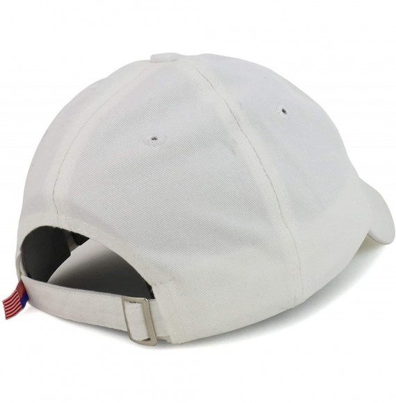 Baseball Caps Made in USA Donald Trump Soft Cotton Cap - Make America Great Again Embroidered - White - CU12JDJY295