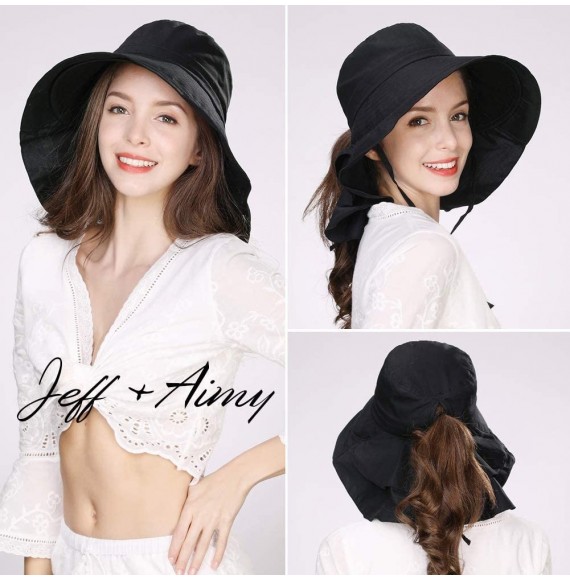 Sun Hats Summer Ladies UPF 50 Sun Hats for Women Anti-Fog Dustproof Sun Cap - 69085black - CW18RG5OY49