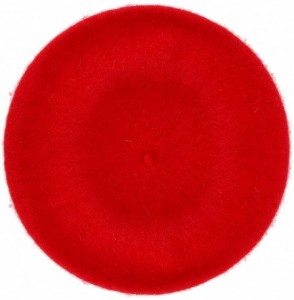 Berets Red French Style Beret - Women's Classic Beret Hat for Casual Use - 1 Piece - CB18R72WUYO