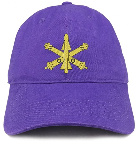 Baseball Caps Air Defense Logo Embroidered Low Profile Brushed Cotton Cap - Purple - C5188T8NC2S