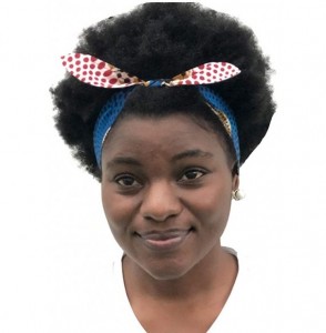 Headbands African Print Headband Hair Accessory for Women/Girls （2 Headbands 1 Big and 1small） - Circle 1 - C418MGCO0XR