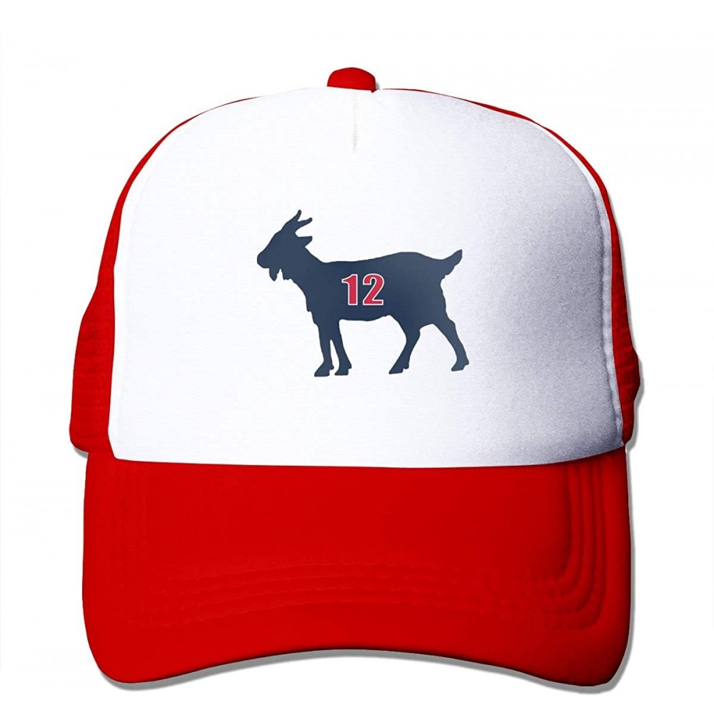 Baseball Caps Adjustable Baseball Cap Blue Navy England Brady Goat Cool Snapback Hats - Red12 - CE18Z3ZK8MC