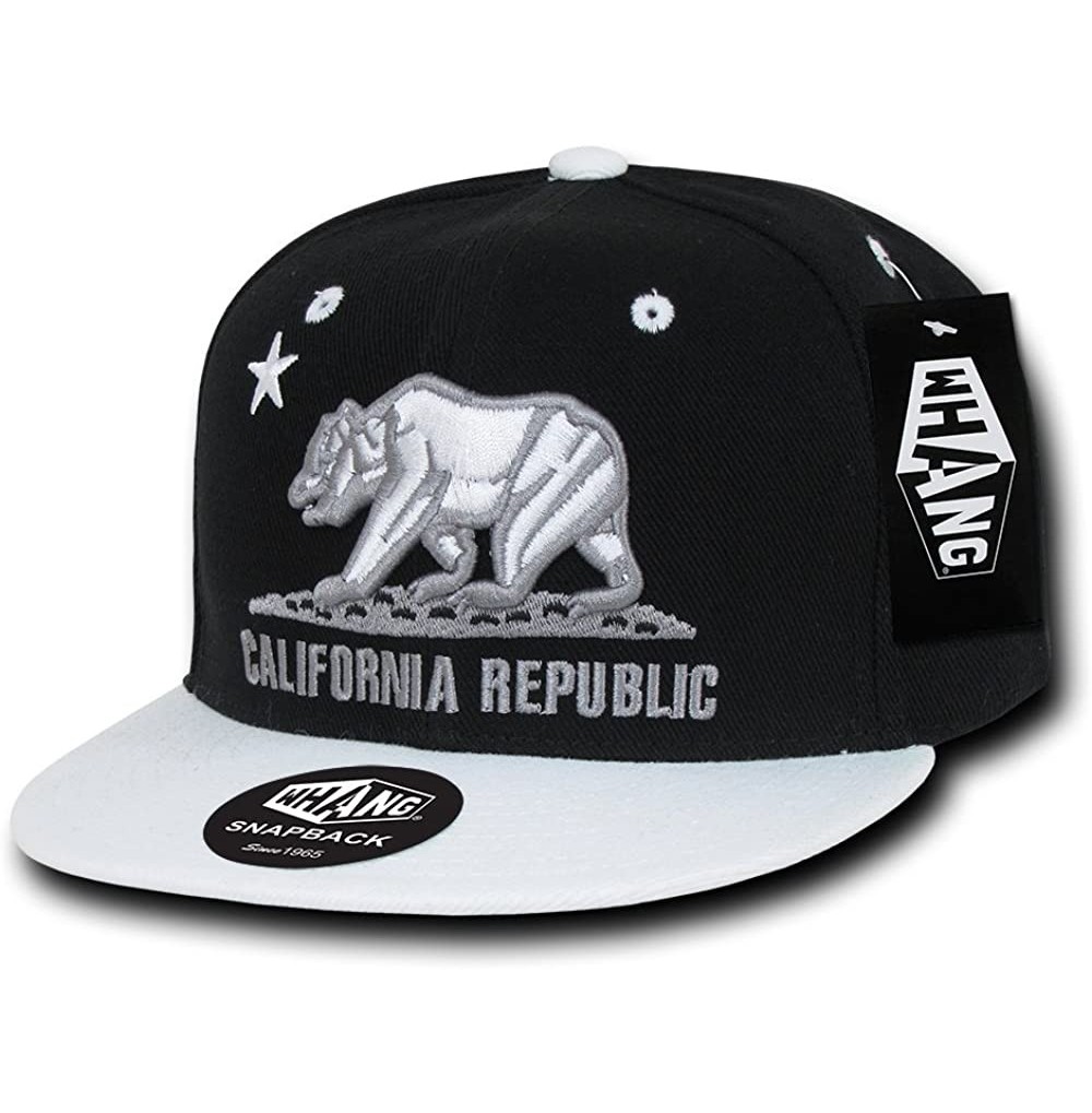 Baseball Caps California Snapbacks - Black/White - CO11D8D7OZR