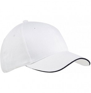 Baseball Caps Italia Outdoor Snapback Sandwich Duck Tongue Cap Adjustable Baseball Hat Plain Cap for Men Women - Natural - C3...