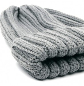 Skullies & Beanies Winter Knit Hat Kids Real Fur Pom Pom Warm Beanie Hat - Wine Red (Real Fox Fur) - CY18XZTAIK5