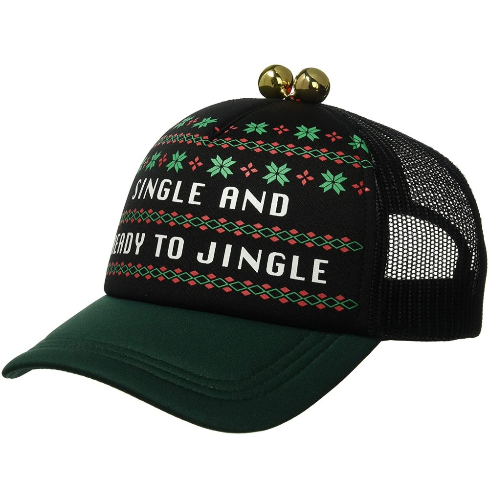 Skullies & Beanies Men's Christmas Hat- Charcoal/Green- One Size - Black/Green - CN18DCASGO8