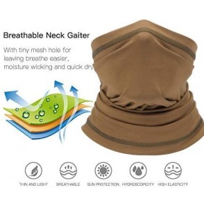 Balaclavas Summer Neck Gaiter Scarf- Cooling Cycling Mask- Breathable Fishing Mask Face Bandana - Sandy - CG198O4TOTT