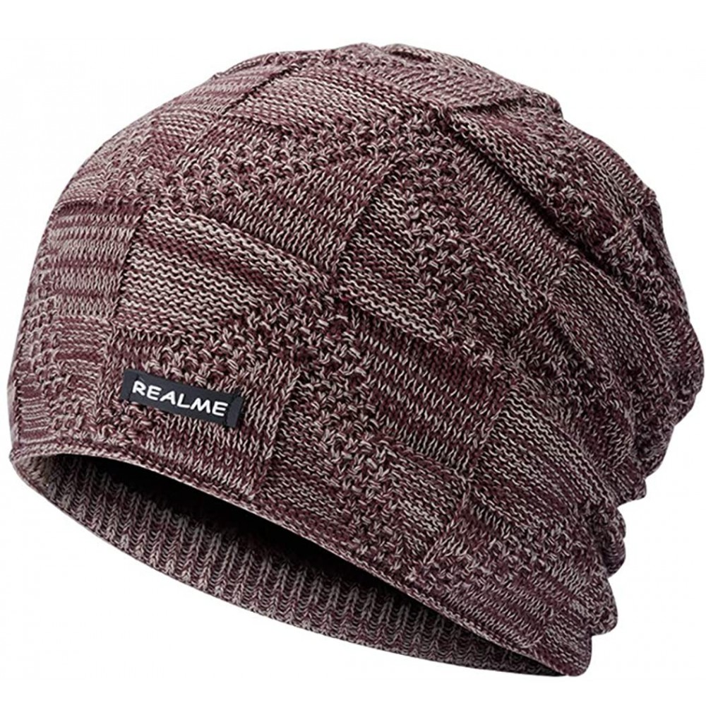 Skullies & Beanies Winter Beanie Hat Warm Knit Hat Winter Hat for Men Women - Coffee - CU18YZZ79EM