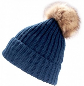 Skullies & Beanies Cozy Winter Christmas Theme Hat - 01 Blue Beanie - CH193YLND7L