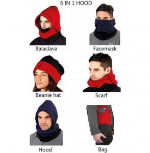 Balaclavas Balaclava Ski Face Mask for Cold Weather Outdoor Sports Windproof Fleece Hat for Men Women Kids - Black - C218IRI369A