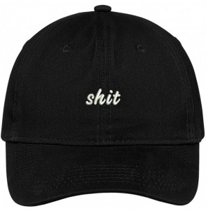 Baseball Caps Shit Embroidered Adjustable Cotton Cap Dad Hat - Black - CN12JADJ3JH