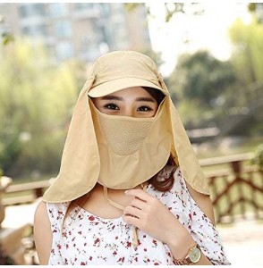 Sun Hats Outdoor UPF 50+ UV Sun Protection Waterproof Breathable Face Neck Flap Cover Folding Sun Hat for Men/Women - CY18NZE...