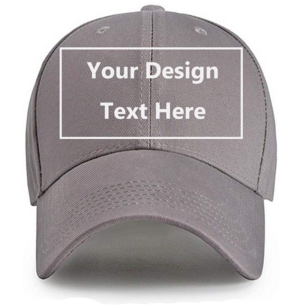 Baseball Caps Custom Baseball Cap- Custom Hats Embroidered Your Text Personality Adjustable Hat Unisex Design Your Own Dad Ca...