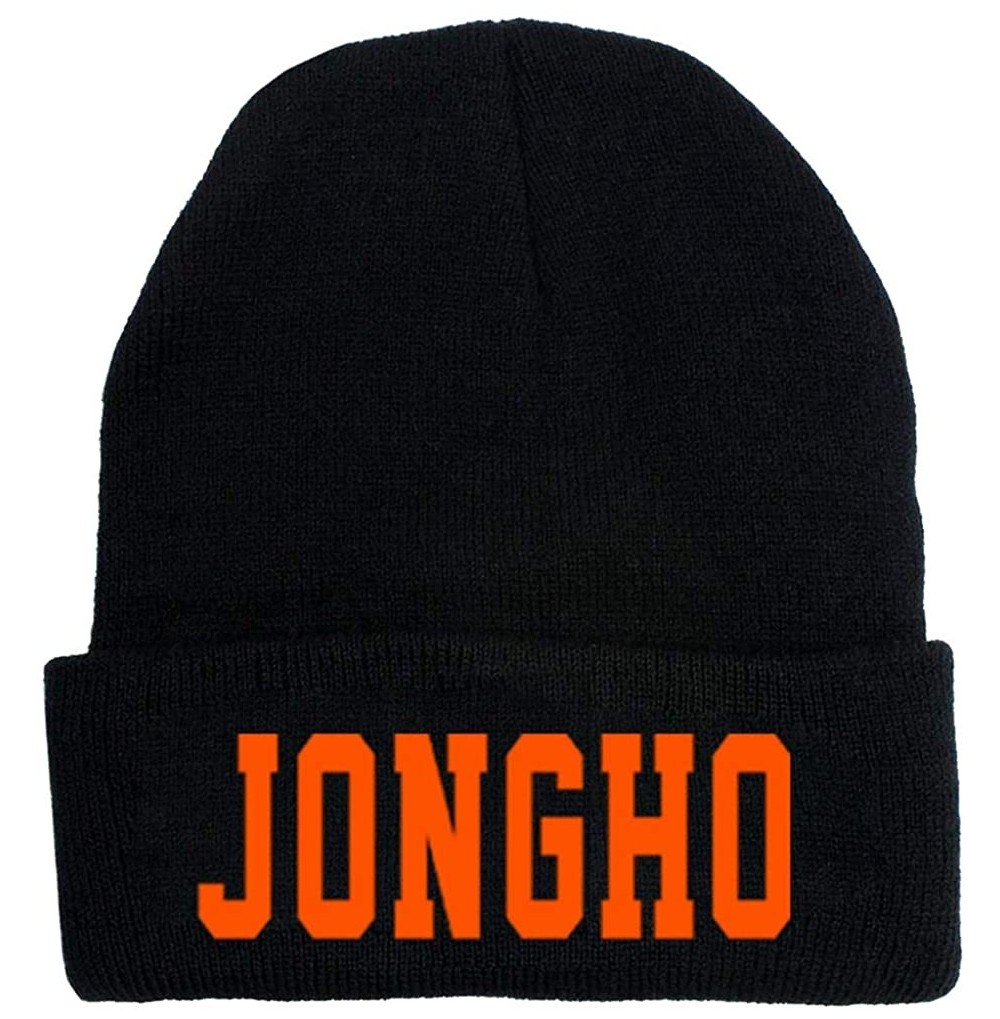 Skullies & Beanies ATEEZ Beanie Hongjoong Jongho Mingi San Seonghwa Wooyoung Yeosang Yunho Beanie Knitted Hat Cap(Jongho) - C...