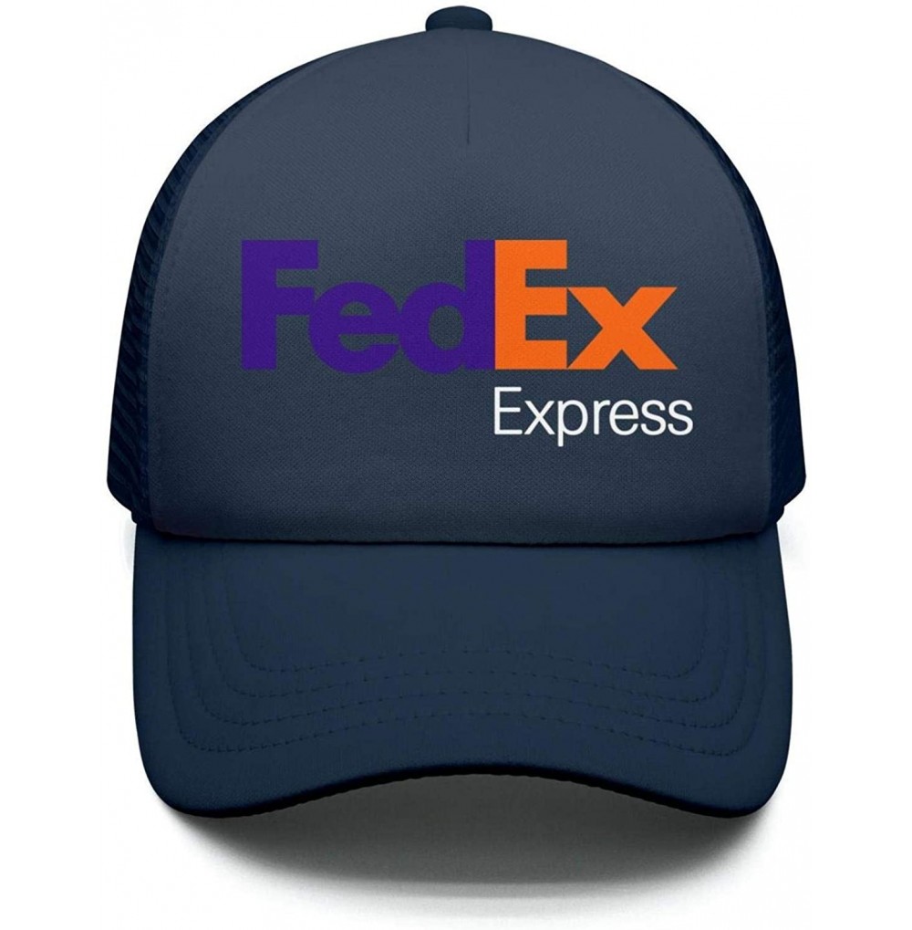 Baseball Caps Mens Casual FedEx-Ground-Express-Violet-Green-Logo-Symbol-Adjustable Fitted Hat - Navy-blue-8 - CR18QA508TT