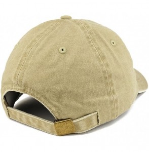 Baseball Caps Made in 1952 Text Embroidered 68th Birthday Washed Cap - Khaki - CQ18C7HCR3M