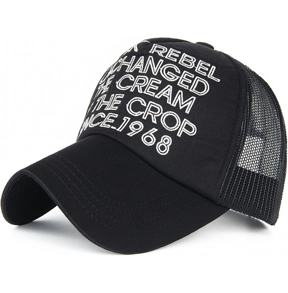 Baseball Caps Mesh Back Baseball Cap Trucker Hat 3D Embroidered Patch - Color3-1 - C317XMQ3QI8
