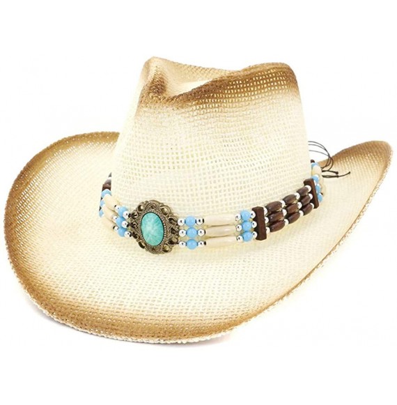 Sun Hats Unisex Sunshade Cap- Summer Outdoor Travel Western Cowboy Hat Casual Solid Mongolian Hat Grassland Visor - C418W3K3O8U
