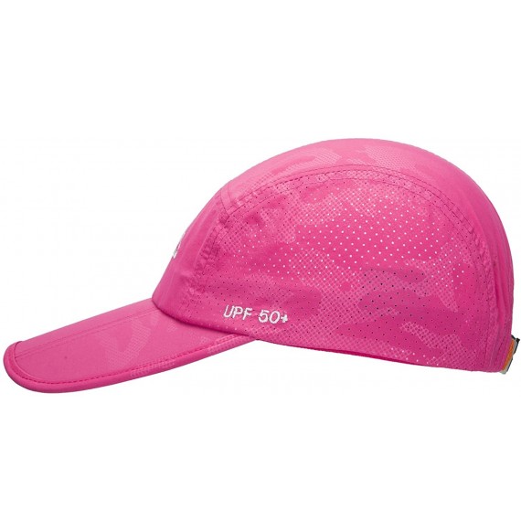 Sun Hats UPF50+ Protect Sun Hat Unisex Outdoor Quick Dry Collapsible Portable Cap - C-rose Red - CF182XQRGIM