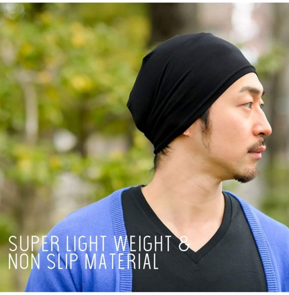 Skullies & Beanies Mens Sports Thermal Beanie - Womens Fitness Cap Fast Dry Hat Made in Japan Gym - Navy - CH11BAI4WY7