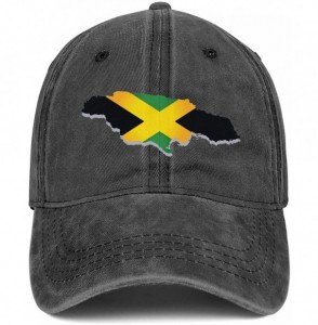 Baseball Caps Unisex Baseball Cap Cowboy Hat Flag Map of Jamaica Dad Hats Trucker Hat - Flag Map Of-2 - CD18W8GNESW