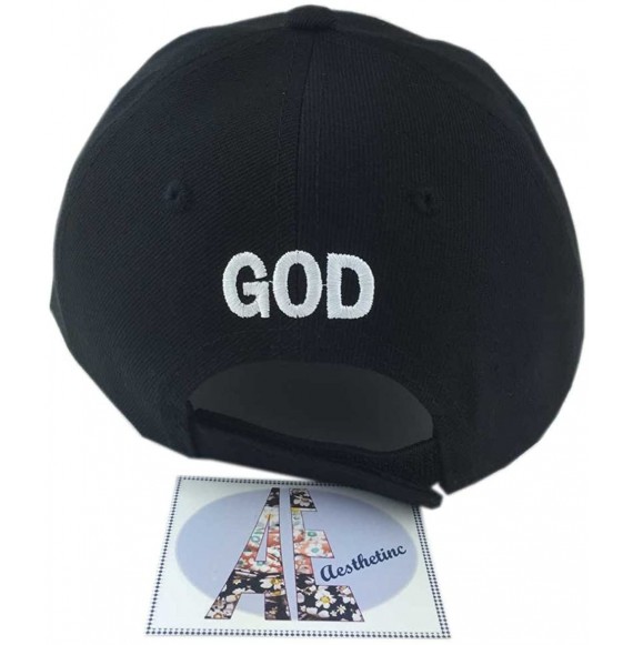 Baseball Caps Christian with God All Things are Possible Cap Hat - Black - CL12JBZFU4H