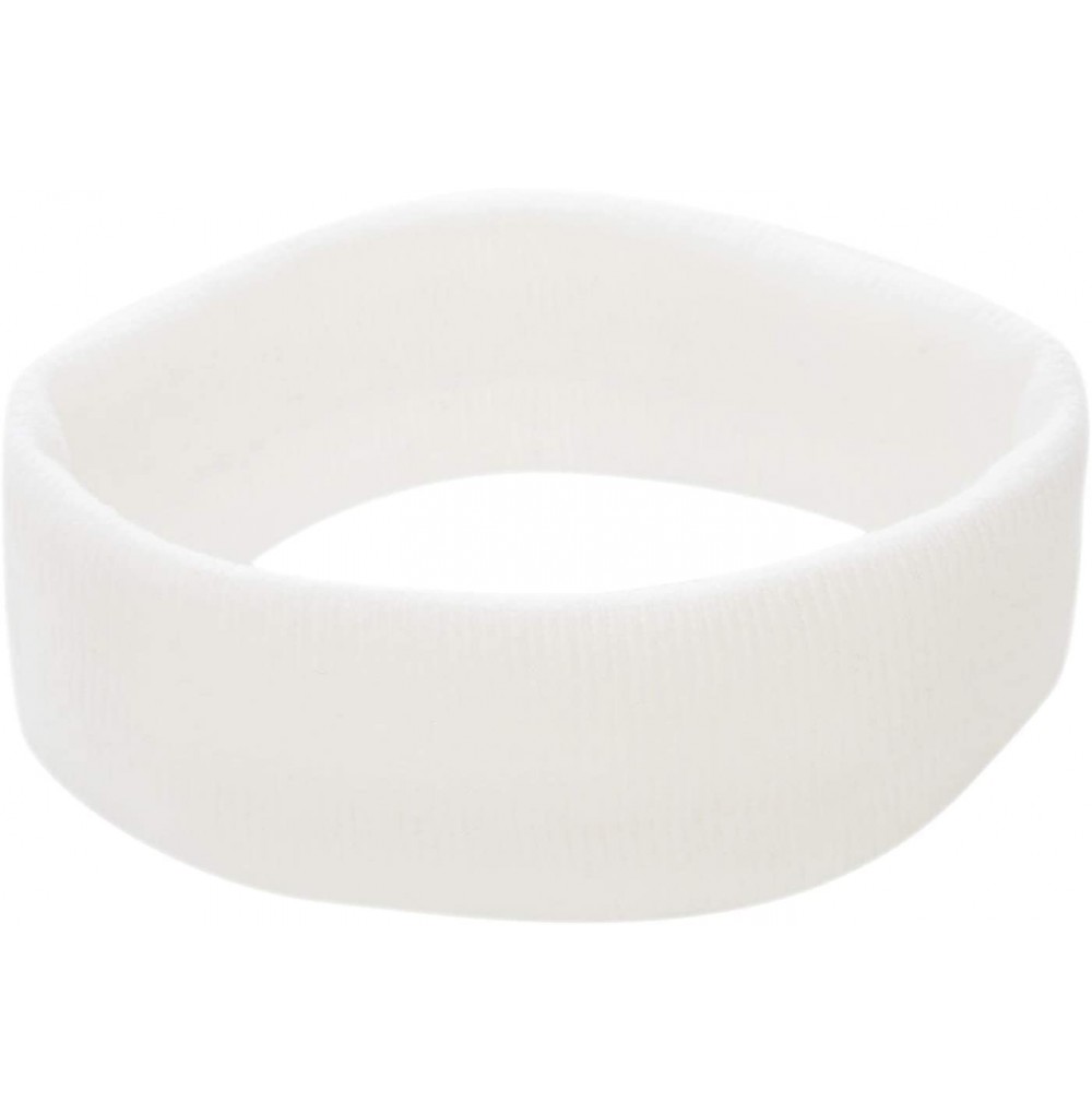 Headbands USA Made Stretch Headband - White - CF1885Y6RWY