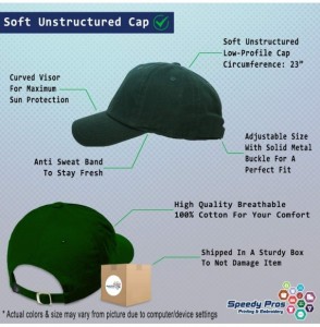Baseball Caps Soft Baseball Cap Custom Personalized Text Cotton Dad Hats for Men & Women - Forest Green - C918DLONWTM