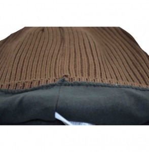 Skullies & Beanies Long Cable Slouchy Beanie Knit Hat 12" - Brown - C411WQKM0VL