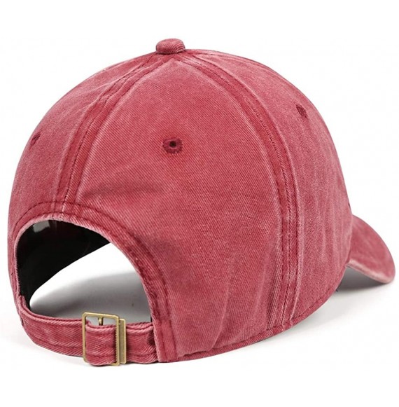 Baseball Caps Mens Womens Baseball Cap Printed Cowboy Hat Outdoor Caps Denim - Red-22 - C218AWKQMKQ