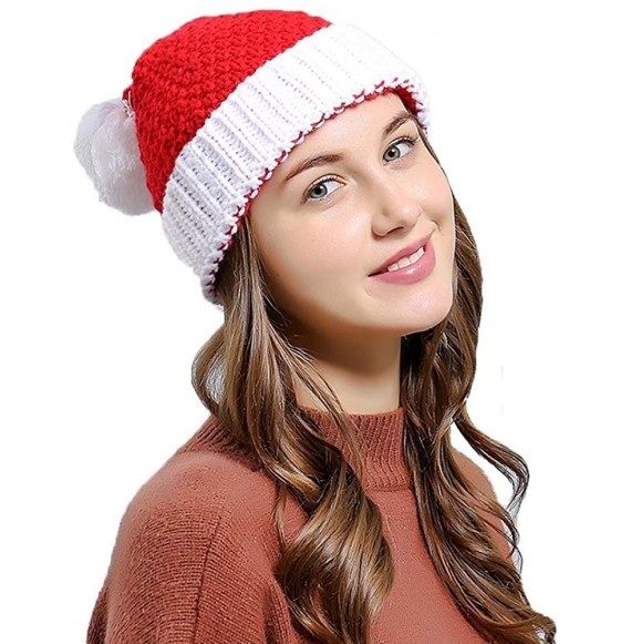 Skullies & Beanies Women Christmas Beanie Hat Winter Warm Knitted Crochet Santa Hat Gift - Santa - CH186AZ52L9