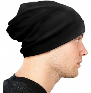 Skullies & Beanies Skull Cap Knit Hat car Life Winter Soft Cotton for Men Daily Black - CP18I5K7AOY