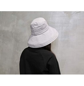Sun Hats Women Reversible Bucket Hat UV Sun Protection Wide Brim Foldable Floppy Bucket Hat - 1gray-black - CE18NZZ9LEA