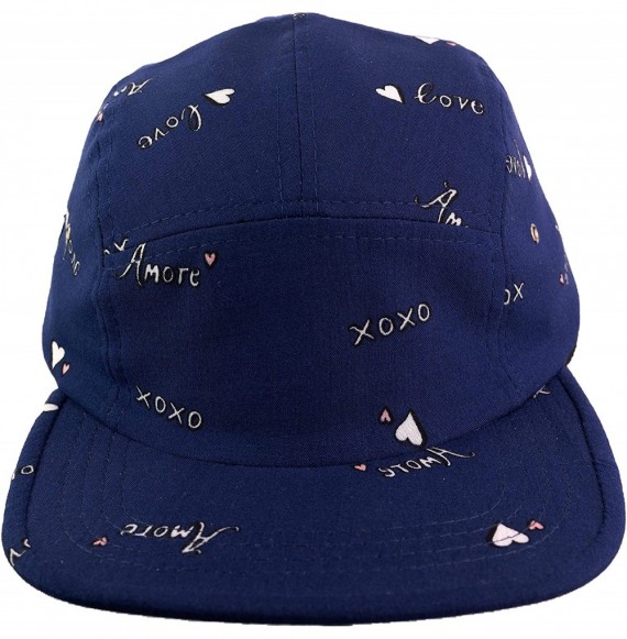 Baseball Caps 5 Panel Hat for Men Women Flat Brim Baseball Cap Urban Street Camper Hats (P2) - Amore - CQ18U4KQZ8O