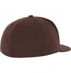Baseball Caps Men's Premium 210 Fitted Cap - Brown - C5118WA5T1V