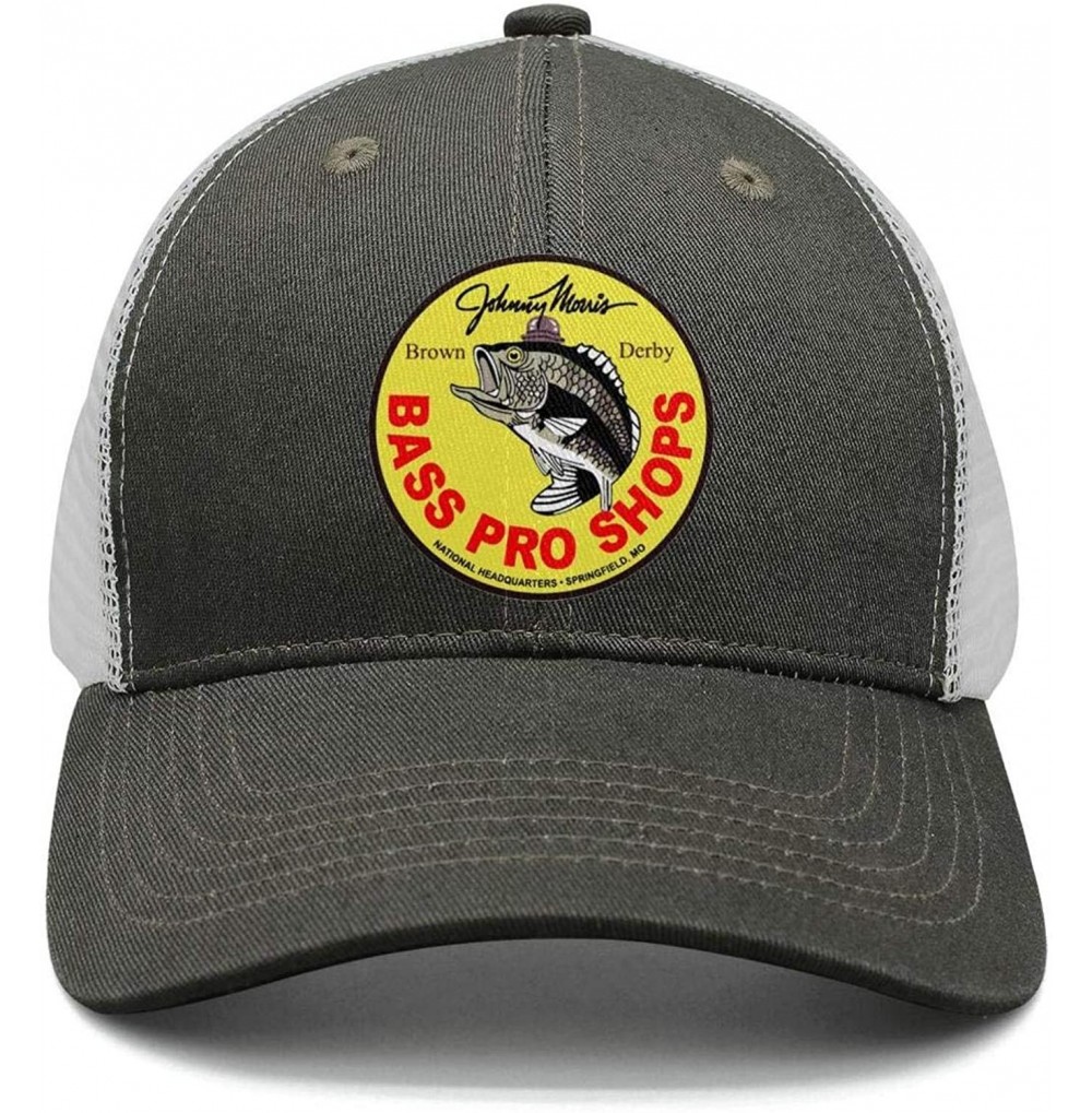 Skullies & Beanies Bass-Pro-Shops-Gone-Fishing-Logo-Classic Adjustable Mesh Unisex Dad Hat Caps - Army-green-17 - C718REK9U5E