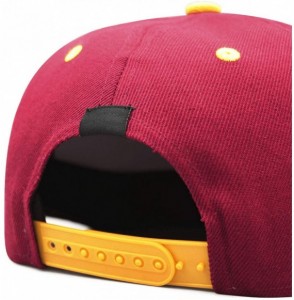 Baseball Caps Mens Womens Printing Adjustable Meshback Hat - Maroon - CZ18NNUCR80