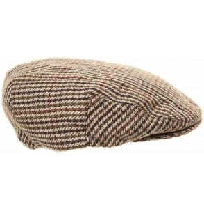 Newsboy Caps mens flat cap tweed country wool gent hat - Red - CL11Q04K84P